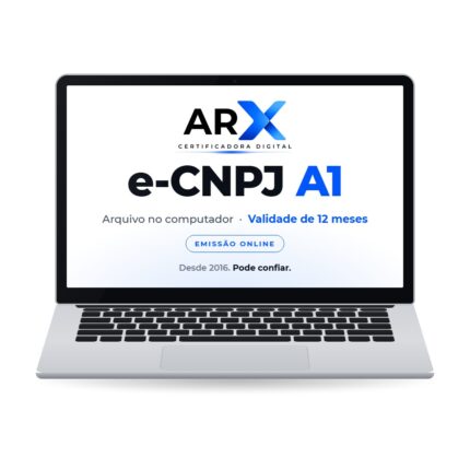 Certificado Digital e-CNPJ A1 – 12 meses
