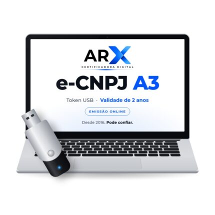 Certificado Digital e-CNPJ A3 com Token – 2 anos