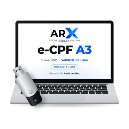 Certificado Digital e-CPF A3 com Token – 1 ano