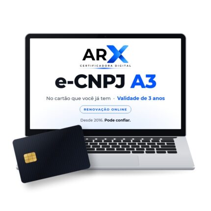 Renovação Certificado Digital e-CNPJ A3 no Cartão – 3 anos
