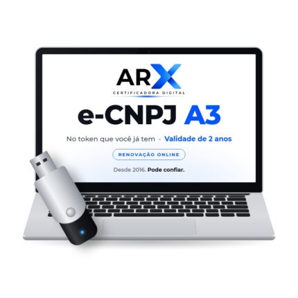 Renovação Certificado Digital e-CNPJ A3 no Token – 2 anos