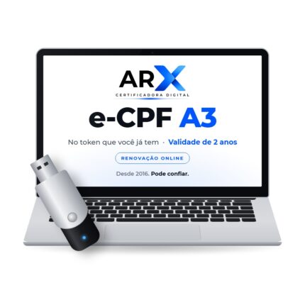 Renovação Certificado Digital e-CPF A3 no Token – 2 anos